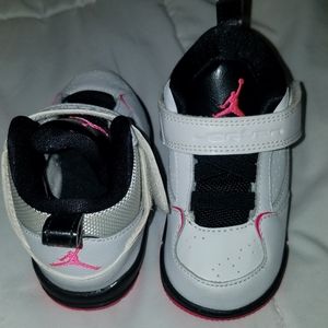 baby girl with jordans